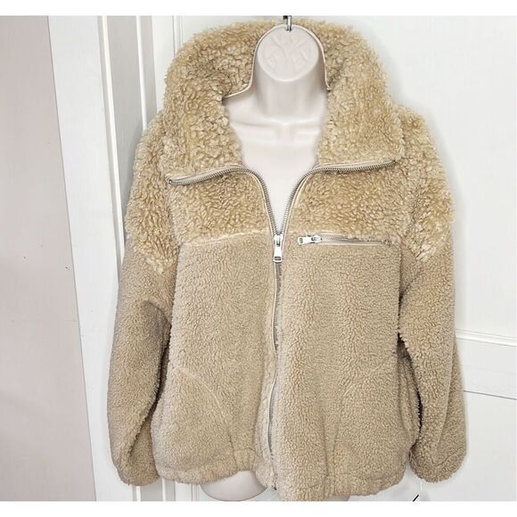 Abercrombie & Fitch Sherpa Teddy Jacket Size XL - Picture 1 of 6
